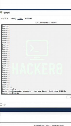 Assign IP to Cisco Router | Simple CLI Tutorial @hacker8 #coding #cisco