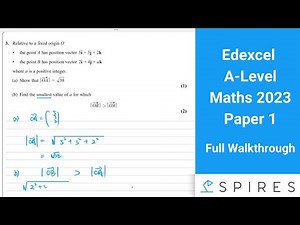 A-Level Maths Past Paper Walkthrough | Edexcel 2023 Paper 1