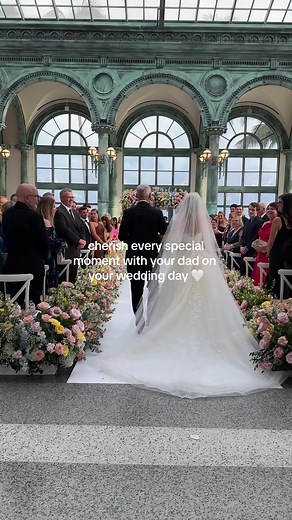 Emotional Father of the Bride Moment at Wedding