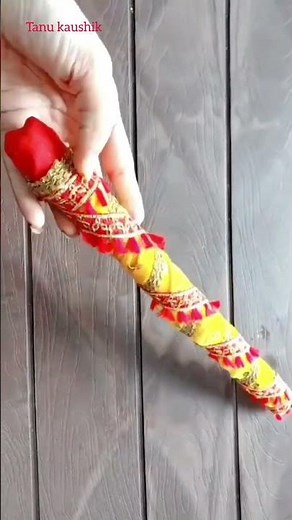 DIY Dandiya sticks Navratri dandiya decoration//beatiful dandiya decorate //easy dandiya decoration