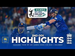Sri Lanka vs England: 2nd ODI Full Match Highlights | RPICS Colombo