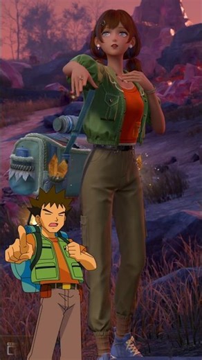 I made Brock the pokemon gym leader! #infinitynikki #pokemon