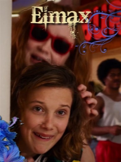 Max and Eleven Scenes from Stranger Things