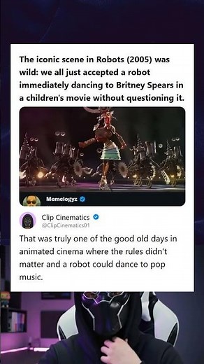 Robots 2005 Iconic Scene of a Robot Dancing to Britney Spears