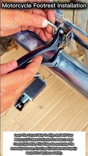 motorcycle footrest installation