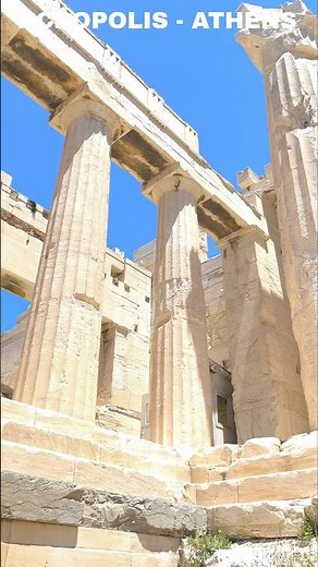 ACROPOLIS Ancient Propylaea Athens Propyleje #history #explore #travel #greece #monument #shorts
