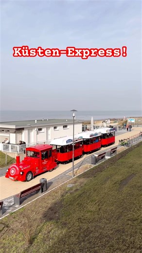 Mit der kleinen Bahn direkt an den Strand! 🏖️ # duhnen #cuxhaven #trending