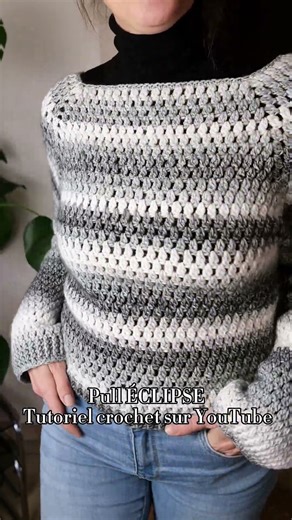Pull ÉCLIPSE au crochet 🧶 - Tutoriel sur YouTube