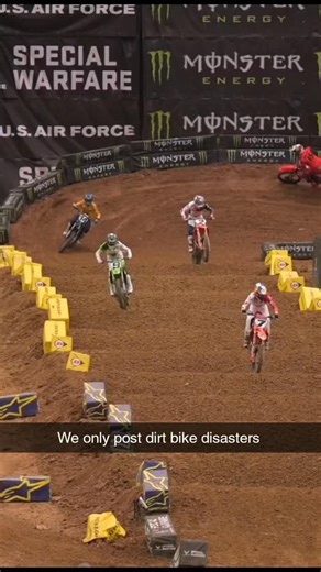 Dirt Bike Disasters on Instagram: "Mid-air he realized: bad idea. Music by: @gabitoballesteros - CHROME HEARTS #BikerFails #EpicBikeFails #BikerBloopers #MotorcycleMishaps #WheelieFail #BikerLife #StuntFails #BikeDisasters #LaughOutLoud #RiderFails"