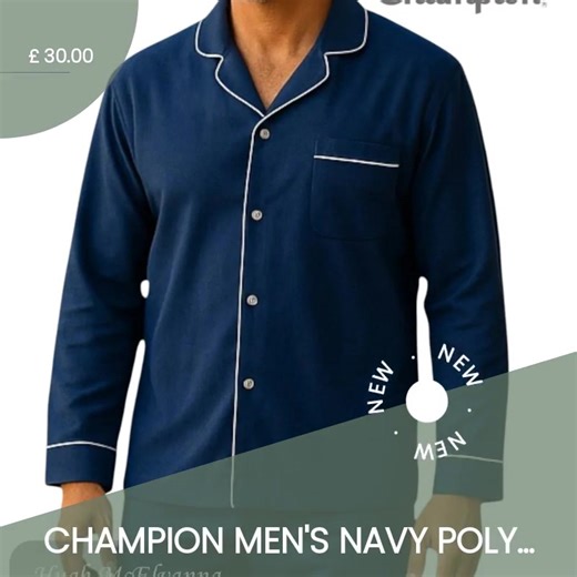 Comfort isn’t just a luxury—it’s essential. 🛌💙 Elevate your evening routine with our Champion Men's Navy Poly-Cotton Pyjama Set! Designed for ultimate comfort, this stylish ensemble features soft, breathable fabric that hugs you just right while you unwind. Whether it's movie night or lazy mornings, you'll feel effortlessly chic. Who knew relaxation could look this good? 🌟✨ Why settle for one when you can have two? Just saying. 😉 #Menswear #ComfortZone #ChicPJs #RelaxInStyle #FashionEssentia