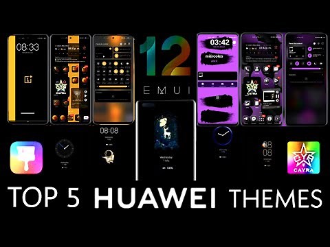 Top 5 Huawei Temas | EMUI 12_11 Harmony OS | Themes Dark_Black_Oscuro | CAYRA TECNOLOGIA