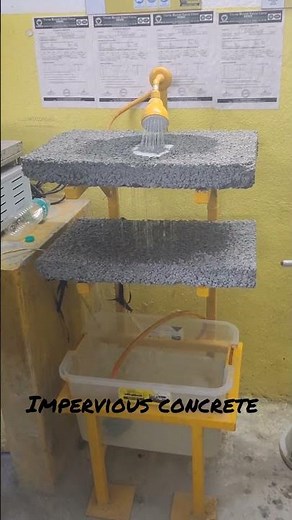 Impervious concrete. The new technique of permeable concrete