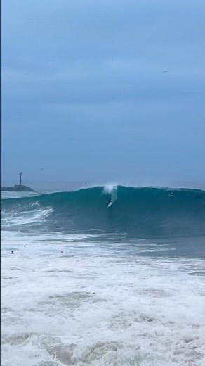 MASSIVE WAVES HIT THE WEDGE! #Surfing #Bodyboarding #TheWedge