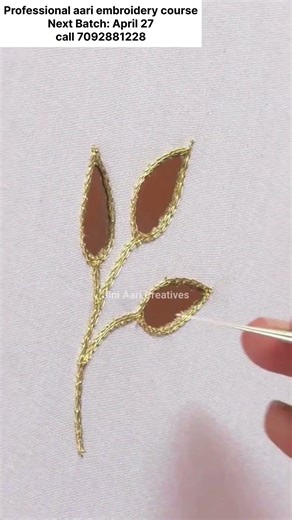 Cut work with sari thread |Admission Open 9740941012|Professional Aari embroidery course