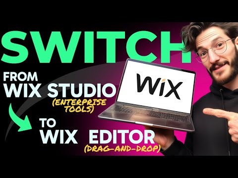 How to SWITCH from WIX STUDIO to WIX EDITOR (Step by Step)