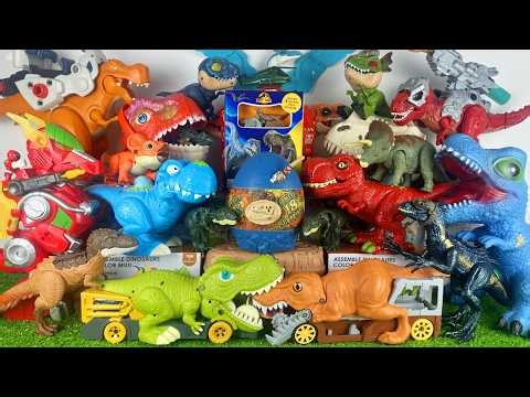 Jurassic World Unboxing Review Asmr Dinosaur T-rex Triceratops Baryonyx Pterodactyl Surprise Eggs