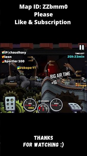 🧲 Is MOONLANDER The Best Today? 🧲 (Time:Burn Tires V2) - Hill Climb Racing 2 #shorts #hcr2