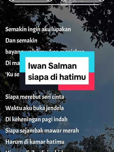 Siapa di hatimu #liriklagu #fulllirik #siapadihatimu #soundviral #lyrics