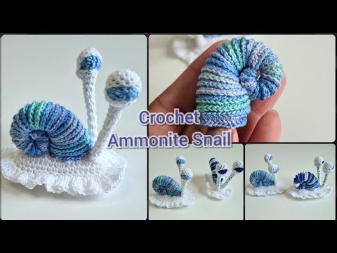 How To Crochet Ammonite Snail Part 2 || Crochet Snail || Crochet Amigurumi Snail