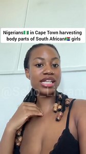 79K views · 1.1K reactions | [VIEWER DISCRETION ADVISED - NIGERIANS TRAFFICKING IN BODY PARTS OF SA STUDENTS] A warning to South African students in Cape Town to stay away from Nigerians & from nightclubs infested with nigerians. Because they'll end up being trafficked & their body parts harvested. Our law enforcement agencies needs to stop sleeping on duty. This is highly worrisome  Video Credit: @Sello_Libram X | Put South Africans First | Facebook