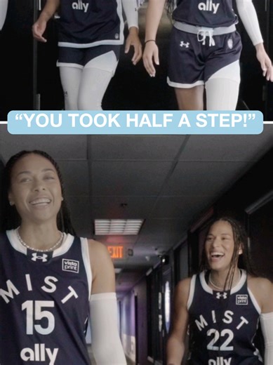 how our first sephora tunnel walk went... #unrivaled #veronicaburton #allishagray #basketball #outfit