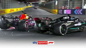 'He came out of the blue' | George Russell given penalty after collision with Max Verstappen