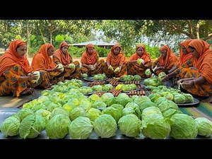 Traditional Village Style Cabbage & Egg Curry Recipe | বাঁধাকপি ডিমের ঝোল রান্না রেসিপি