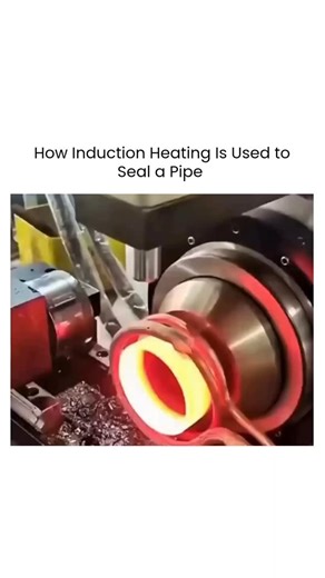 How Technology Works on Instagram: "Induction heating seals a pipe by using electromagnetic fields to generate heat directly within the metal."