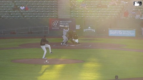 Anthony Scull's first home run at Single-A