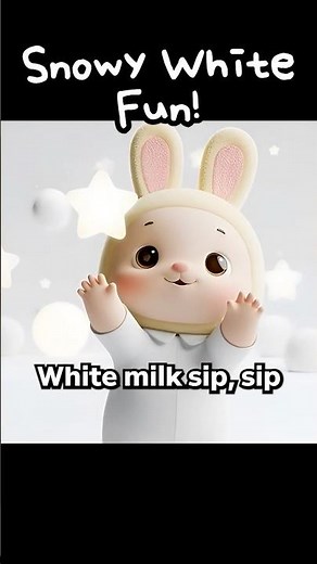 ❄️ Snowy White Fun 🤍 | White Color Song | Kids Nursery Rhymes