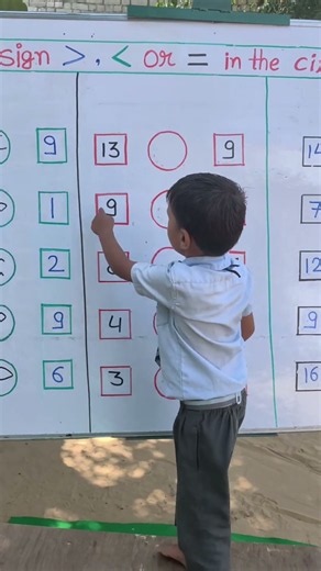 Greater Than, Less Than or Equal To? | Fun Math Activity for Kids ✏️ #tranding #teaching #viralvideo