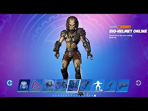 All PREDATOR Rewards.! (Predator Skin, Built-in Emote, Pickaxe & More) Fortnite Season 5