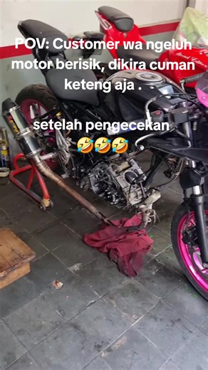 setelah pengecheckan ternyata, oli banyak gramnya,rantai keteng kaku & loncat dari top noken, tensioner lemah, rumah kopling set aus,kamkop gosong, blok cyl sedikit gentong, bearing kruk as oblak . sumber masalahnya sepele,PER KOPLING DI GANJEL RING 2MM 😅 #gsx #gsxr #gsxr150 #gsxr150indonesia #gsxr150modifikasi