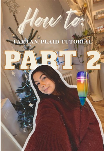 A soft pastel ombré 🤝🏼 pastel plaid pattern When I posted a set of nails with this design they got a lotta love🌈 This is part 2 of my tartan series, the cutest pastel moment💁🏽‍♀️ Part 3 to follow… P.s Let’s ignore the fact Christmas has past, there’s a tree in the background but I’m uploading these late in December due to being so busy working and forgetting😅 #nailreel #tartannails #tartantutorial #nailtutorial #nailartist