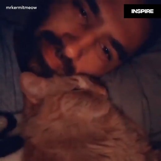 This man and his cat are inseparable! ❤️ | Inspire
