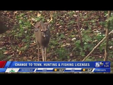 Change to TN Hunting & Fishing licenses