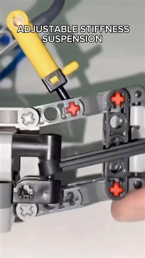 Adjustable Stiffness Suspension #lego #technic #legotechnic #suspension #mechanical #mechanism #diy #legotechnicmoc #legomoc #legofan #engineering #satisfying #legotips #legotricks #legocommunity #mechanisms | Bricks Master Builders