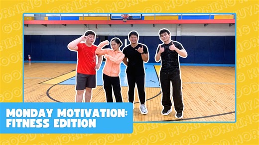 14K views · 1K reactions | Kick off your week in a healthy way!  Join the GMK hosts— Joshua, Tini, and Ian sa easy-to-follow stretching exercises na ituturo ni Coach Sean.  #GoodMorningKuya #GMKVibes #GMK | Good Morning Kuya | Facebook