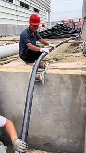 Laying 3×400 Cables Through Pre-Buried Conduits Safely