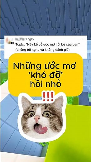 Ước mơ hồi nhỏ ‘khó đỡ’ của chúng ta 🤣 #shorts #topcomment #memes