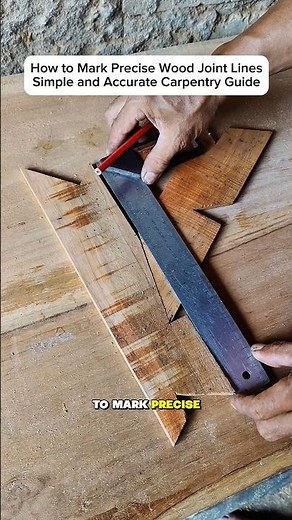 How to Mark Precise Wood Joint Lines – Simple and Accurate Carpentry Guide