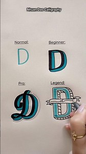 Which “D” Level Are You? Normal, Beginner, Pro or Legend? #nhuandaocalligraphy #shorts