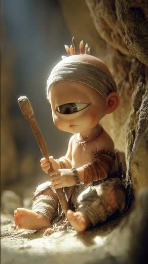 Eye See You! 👁️ Adorable Baby Cyclops #shorts