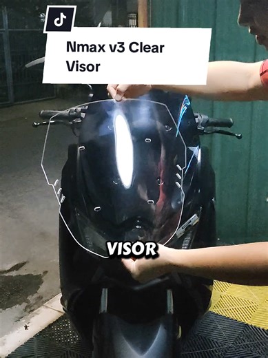 Nmax V3 Clear Windshield Visor Installation