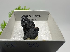 Natural Pyrolusite: Murcia, Spain – Metallic Luster, High-grade Specimen,minerals Specimens Box 40/40 Mm - Etsy
