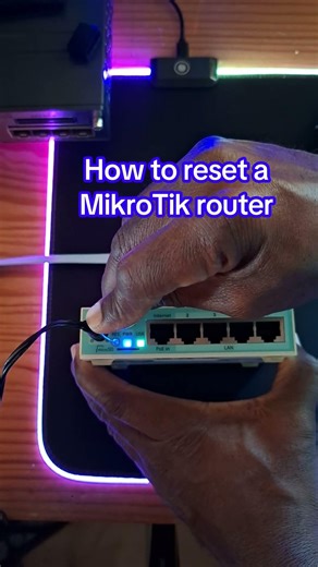 How to Reset MikroTik Router #shorts #mikrotik #router