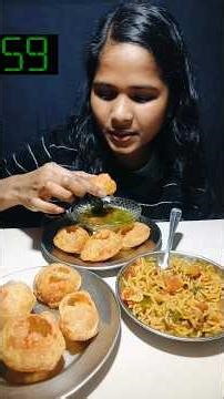 60 seconds panipuri eating challenge, Maggi eating challenge