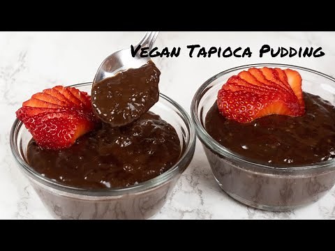 How To Make VEGAN Chocolate Tapioca Pudding!