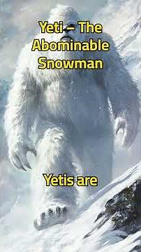 Yeti – The Abominable Snowman #bigfoot #yeti #abominablesnowman #mythicalcreatures #mounteverest