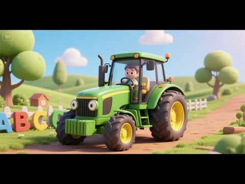 🚜🌱 Green Tractor ABCs | Alphabet Learning Song for Kids | Nursery Rhymes & Farm Fun